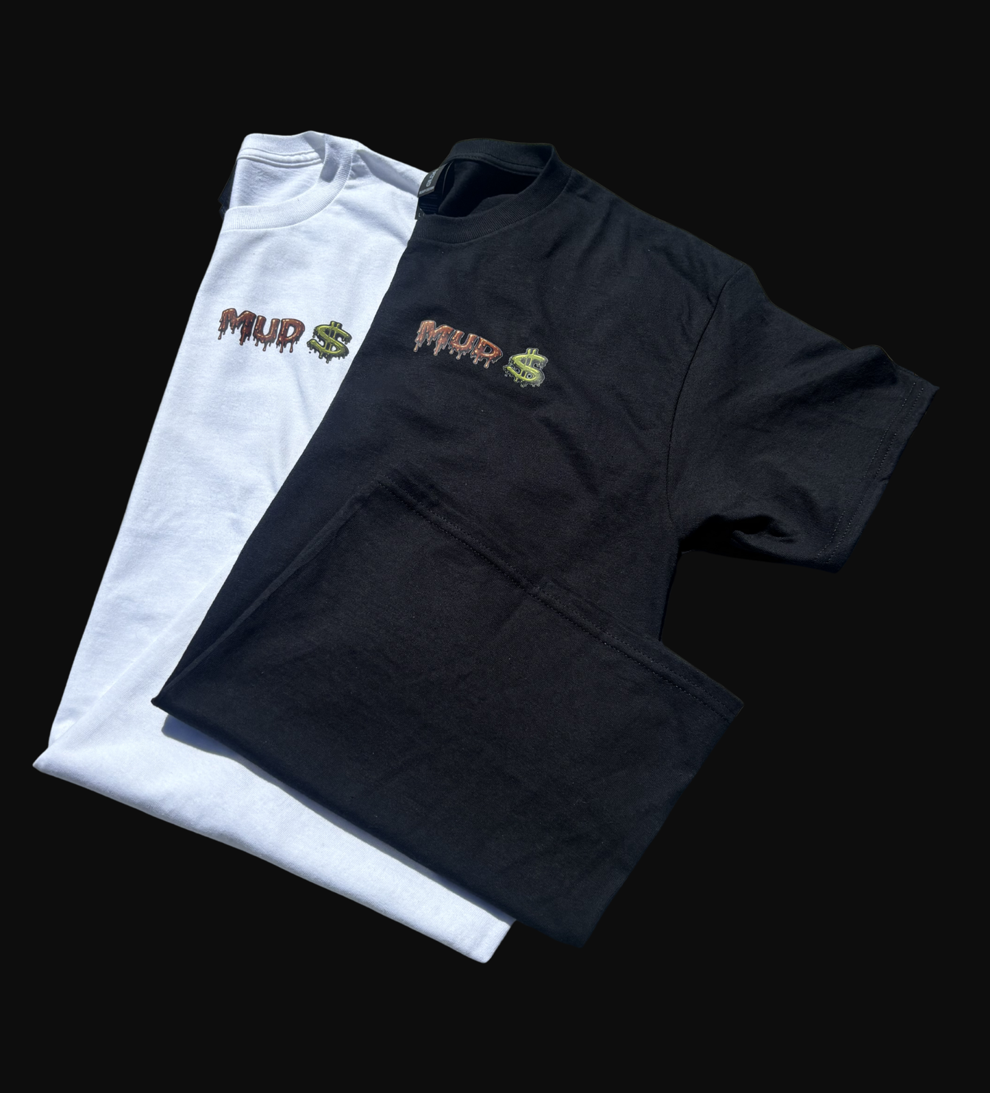 “MUD $” t shirt bundle (black & white)
